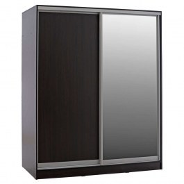 Ντουλάπα Adler HM2434.02 Δίφυλλη Συρόμενη Με Καθρέπτη 160x60x210cm Wenge WENGE