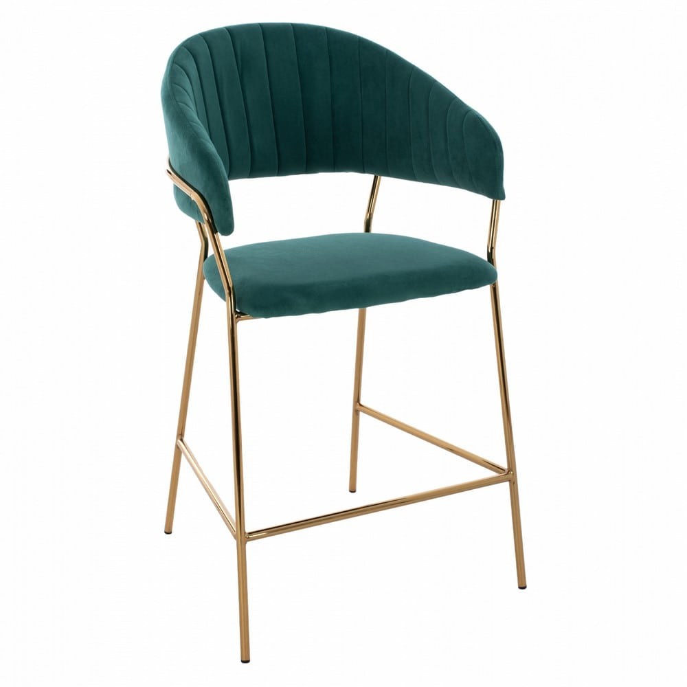 Σκαμπό Bar Μεσαίου Ύψους Theodore HM8734.03 60x55x100cm Pine - Gold