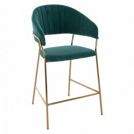 Stool Bar Theodore HM8734.03 60x55x100cm Pine - Gold PINE