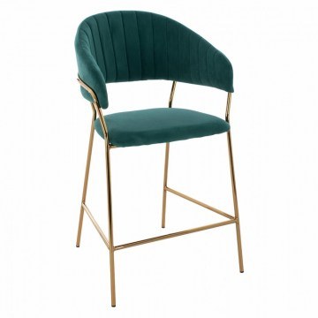 Stool Bar Theodore HM8734.03 60x55x100cm Pine - Gold