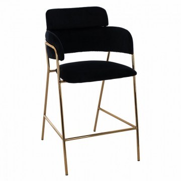 Stool Bar Kelso HM8735.04 54x58x95cm Black