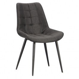 Dining Chair Denis 11.1587.S (Set 4pcs) 56Χ61Χ85cm Black BLACK
