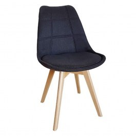 Καρέκλα Τραπεζαρίας Bianca 10.0087.S (Σετ 4τμχ) 49Χ53Χ82cm Black BLACK