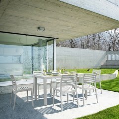 Dining Set Ares Ares 20.9978 (Set 7pcs) 140Χ80Χ75cm White