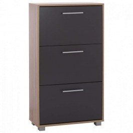 Παπουτσοθήκη Davina HM2221.04 3 Θέσεων 62x24x110cm Sonama-Grey GREY