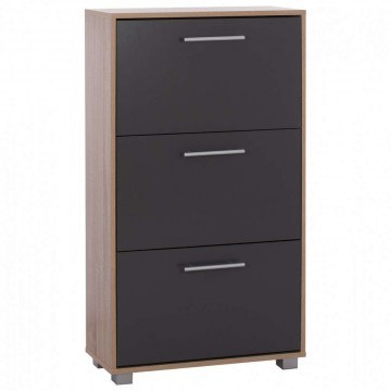 Παπουτσοθήκη Davina HM2221.04 3 Θέσεων 62x24x110cm Sonama-Grey