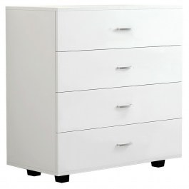 Chest Of 4 Drawers HM8996.03 With 4 Drawers 80x40x83cm White WHITE