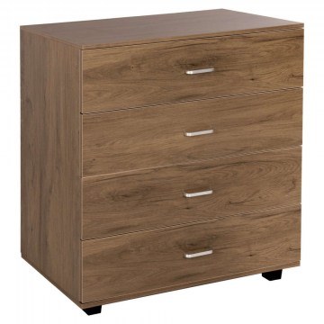 Συρταριέρα Με 4 Συρτάρια HM8996.05 80x40x83cm Walnut-Brown
