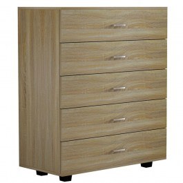 Chest of 5 Drawers HM8995.01 80x40Χ100cm Sonoma SONOMA