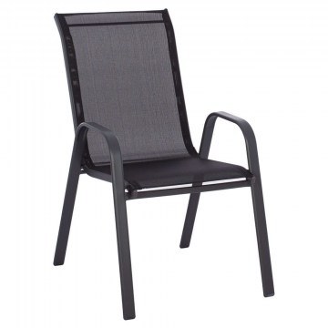 Πολυθρόνα Leon Μεταλλική HM5000.03 55x72x92cm Black