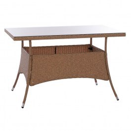 Garden Table Military HM5141.32 120x70x75cm Brown BROWN