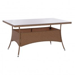Garden Table Minsk HM5507.02 150x90x75cm Brown BROWN