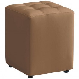 Stool Cube 40.0124 35x35x42cm Cappuccino Zita Plus CAPPUCCINO