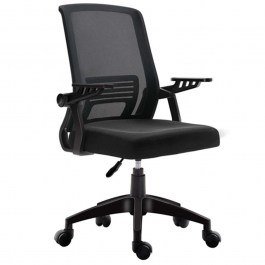 Office Armchair A1180Β 01.0372 56x60x88/96cm Black BLACK