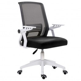 Office Armchair A1180W 01.0373 56x60x88/96cm Black-White BLACK