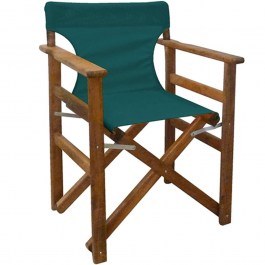 Director Armchair Torino 63.0139 59x51x85cm Walnut-Green GREEN