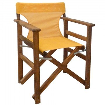 Πολυθρόνα Σκηνοθέτη Torino 63.0141 59X51X85cm Walnut-Yellow