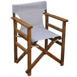 Director's Chair Torino 63.0142 59x51x85cm Walnut-Grey GREY
