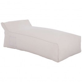 Pouf Deck Chair Wadelin HM5774.11 190x80x40-60cm White WHITE