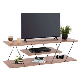 Έπιπλο Τηλεόρασης Tars HM8922.11 120x32x33cm Natural-Black NATURAL-BLACK