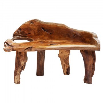 Παγκάκι HM9398 100x40/50x80cm Από Μασίφ Ξύλο Τeak-Natural