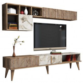 Television Composition HM9438.01 180x35x40cm Walnut-White WALNUT-WHITE