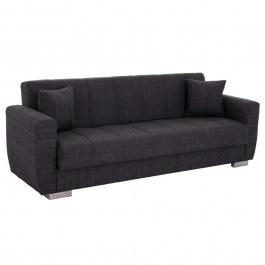 Three-Seater Sofa Bed Polya HM3240.03 215x80x77cm Grey GREY
