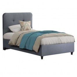 Bed Dolores HM649.10 For Mattress 90x200cm Velvet Grey GREY