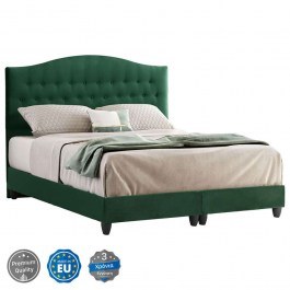 Bed Malena HM638.13 For Mattress 150x200cm Velvet Dark Green DARK GREEN