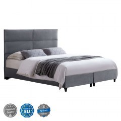 Κρεβάτι Milo HM616.10 Για Στρώμα 160x200cm Βελούδινο Grey