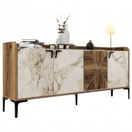 Dresser HM9433.02 180x35x78cm Walnut-White WALNUT-WHITE