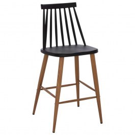 Stool Bar Medium Height HM9300.02 43x45x97cm Black BLACK