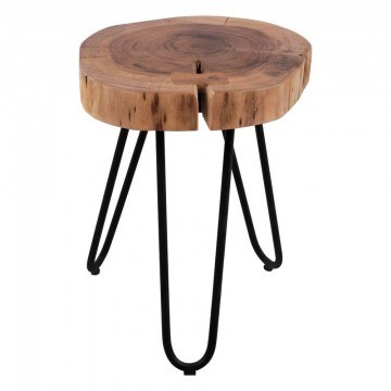 Τραπεζάκι-Σκαμπώ Oslo HM8209.11 35x35x42cm Natural