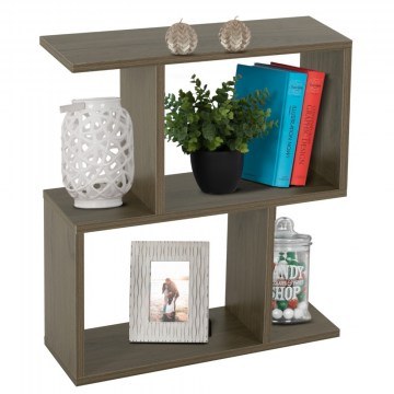 Table Auxiliary Ameer HM8881.12 With Shelves 50x17x56cm Olive-Grey
