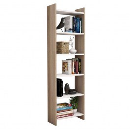 Βιβλιοθήκη HM9226.12 48,5x22x160cm Sonοma-White SONOMA