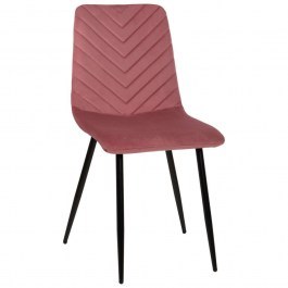 Chair Latrell HM8587.02 43x54x88cm With Black Metal Legs Velvet Rotten Apple ROTTEN APPLE