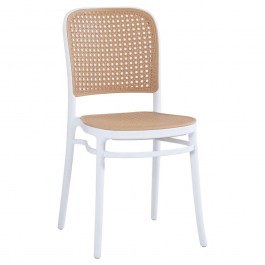 Καρέκλα Πολυπροπυλένιου HM5937.01 41x49x102cm Beige-White BEIGE-WHITE