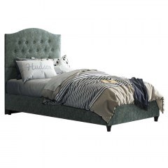 Bed Malena HM651.27 For Mattress 90x200cm Fabric Nubuk Green