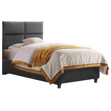 Κρεβάτι Milo HM652.01 Για Στρώμα 90x200cm Grey