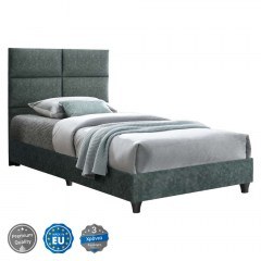 Bed Milo HM652.27 For Mattress 90x200cm With Fabric Nubuck Green