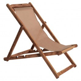 Σεζλόνγκ Λήμνος HM11707.04 55,5x97x105cm Χωρίς Μπράτσα Με Πανί Moca Walnut WALNUT-MOCA