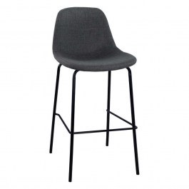 Bar Stool Vincent HM9298.10 Medium Height 47x51x96cm Grey GREY