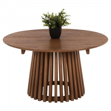 Living Room Table Round Frantz HM9387.11 D80x45cm From Solid Wood Mindi Natural