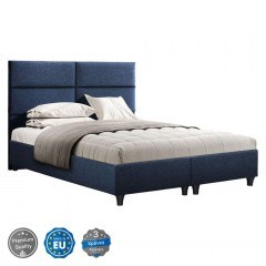 Κρεβάτι Milo HM616.08 Για Στρώμα 160x200cm Ύφασμα Blue