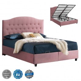 Bed Malena HM624.12 With Storage Space For Mattress 160x200cm Velvet Rotten Apple ROTTEN APPLE