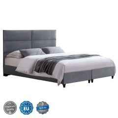 Bed Milo HM628.10 For Mattress 180x200cm Velvet Grey
