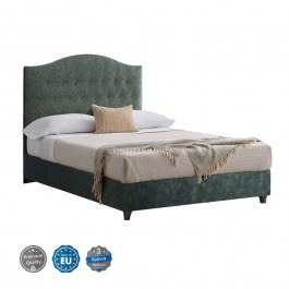 Κρεβάτι Malena HM647.27 Για Στρώμα 120x200cm Με Ύφασμα Nubuck Green GREEN