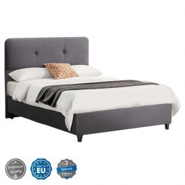 Bed Dolores HM648.10 For Mattress 120x200cm Velvet Grey GREY