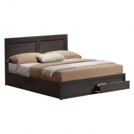 Κρεβάτι Capri HM665.01 Με 2 Συρτάρια Για Στρώμα 120x200cm Μελαμίνη Zebrano ZEBRANO