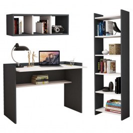 Labor Office (Set 3Pcs) HM11776.13 With Library Grey-White GREY